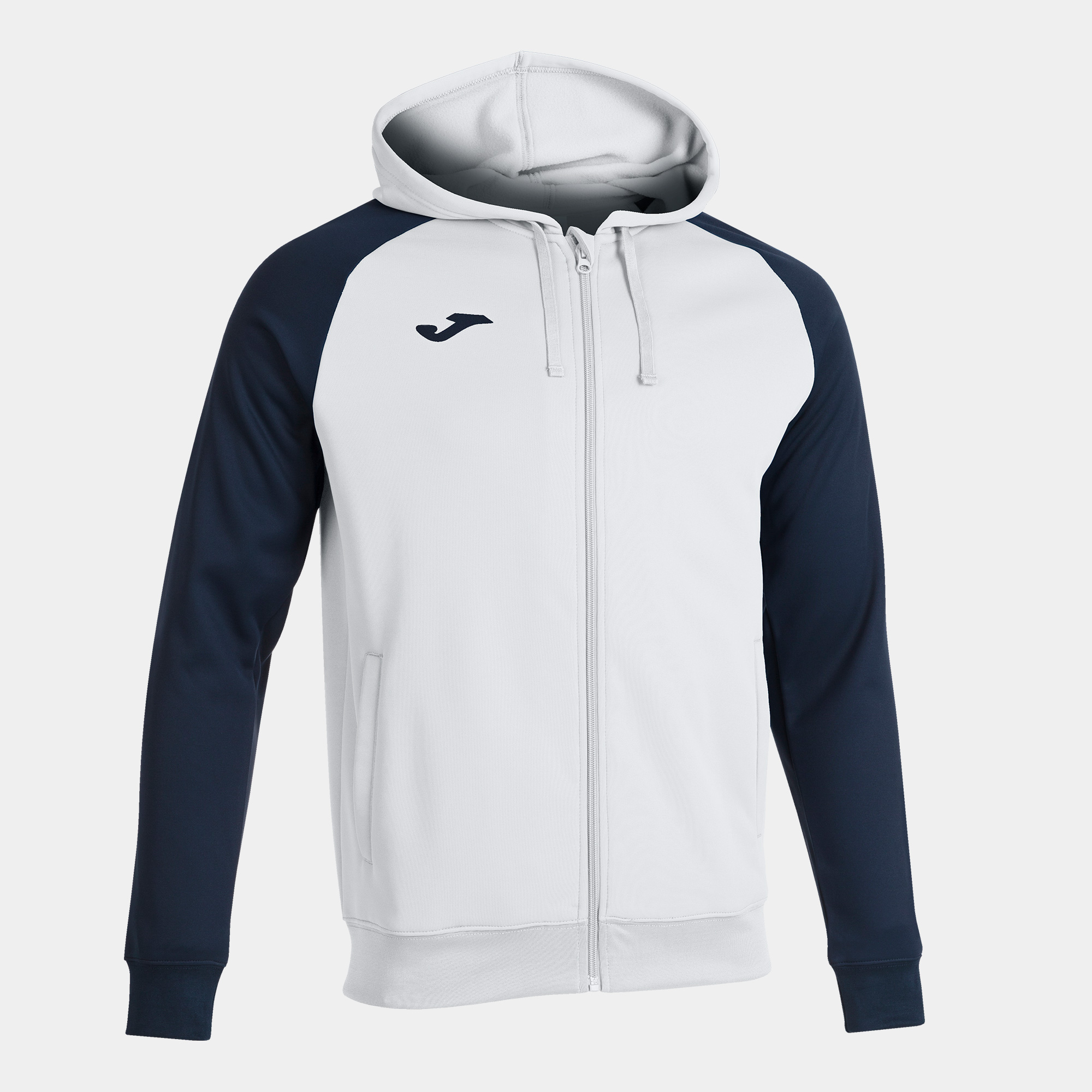 JOMA CHAQUETA CON CAPUCHA ACADEMY IV BLANCO MARINO Talla 2 (8XS) Niño Junior