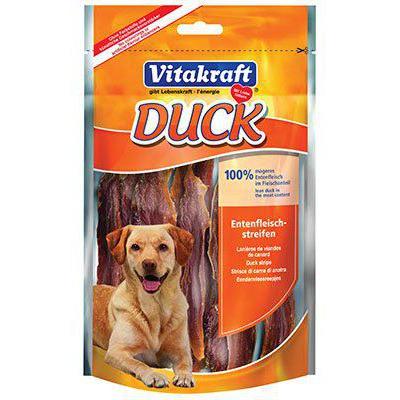 Vitakraft Snack Tiras de Pato para Perros (Perros , Snacks , Naturales) - 80 GR