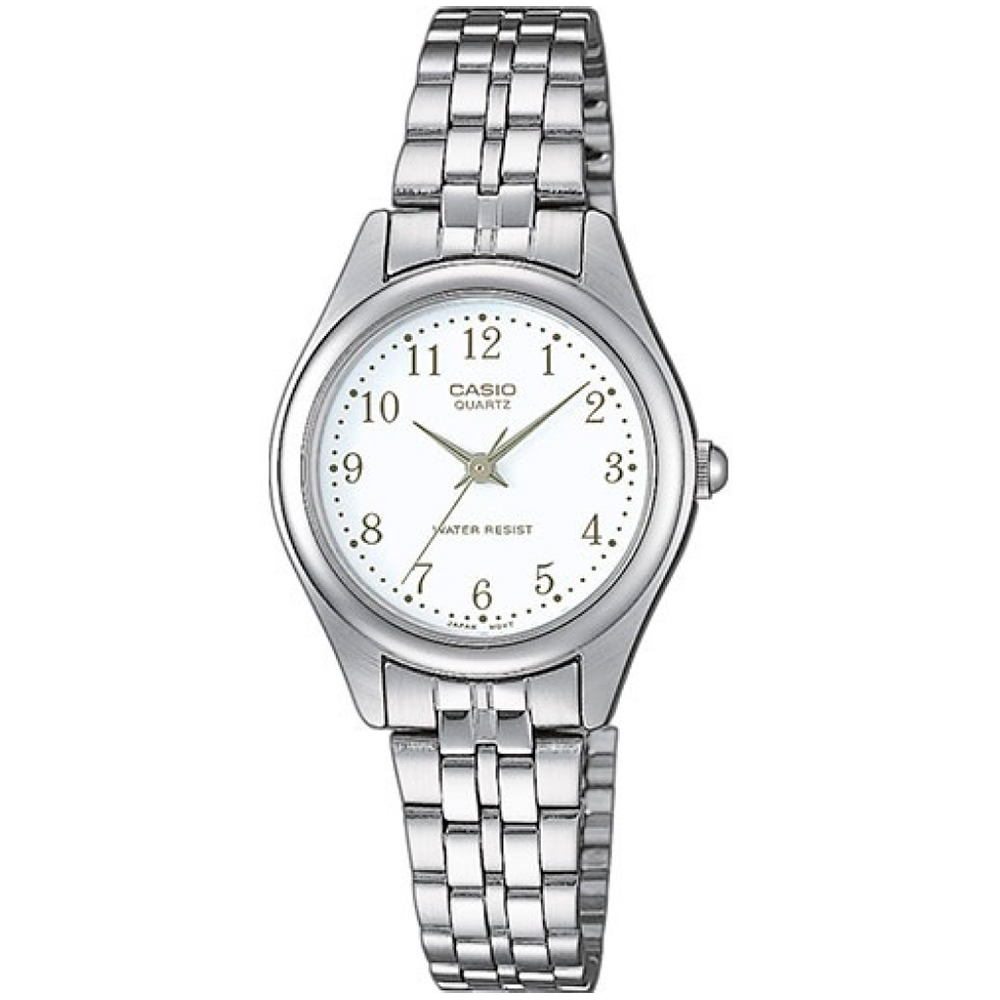 Casio  Ltp-1129pa-7bef Reloj De Pulsera Analógico Para Mujer Color Plateado