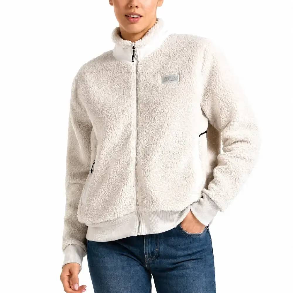 CHAQUETA POLAR +8000 BEAS MUJER PERLA | OUTDOOR MONTAÑA TEJIDO TÉRMICO