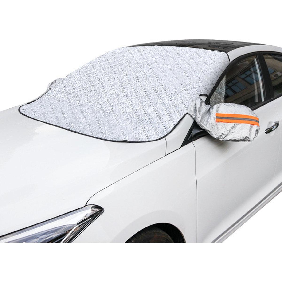 Anti vries deken auto,Autoruithoes, verdikte voorruit, anti-ijs voorruit, magnetische sluiting, 145*110cm