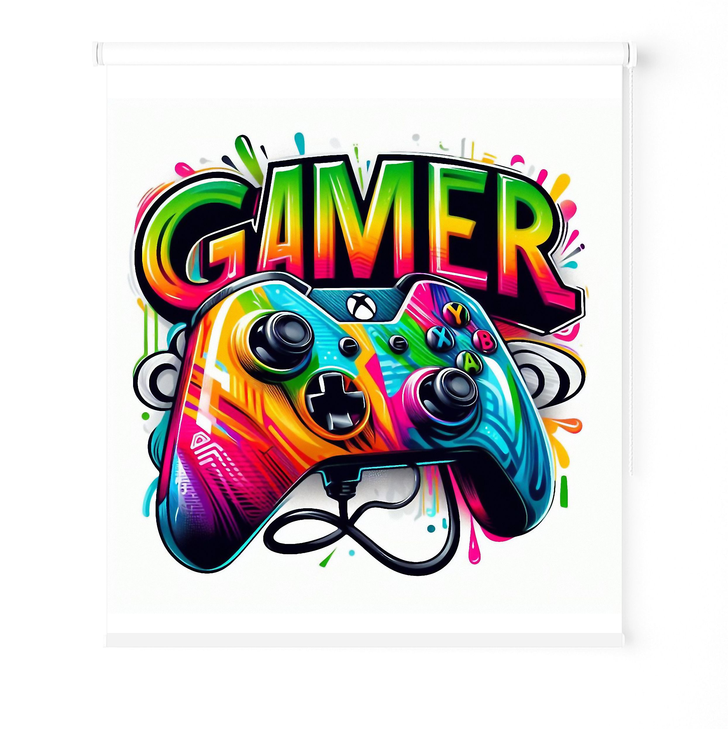 Estores Iroa Juveniles Gamer 01 Tejido Translucido - Envíos Gratis
