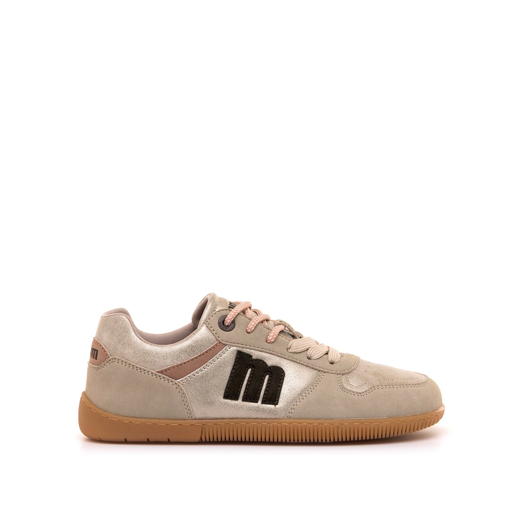 Mustang-MTNG deportivas barefoot mujer free aria beige con cierre cordones y tipo de puntera redonda