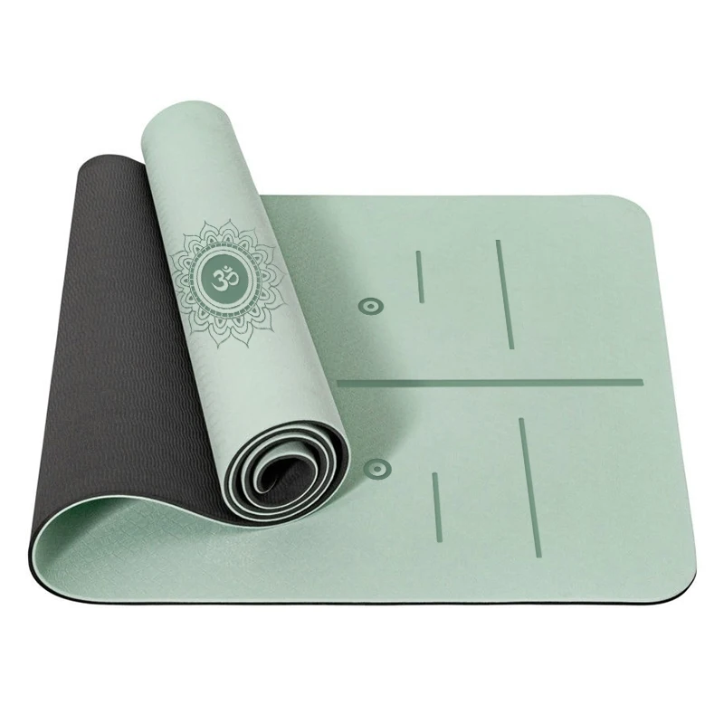 Esterilla de ejercicio de Fitness with Correas para los Helbros, Esterilla de Yoga Profesional, Esterilla de Yoga antideslizante y repetuosa with El Medio Ambiente