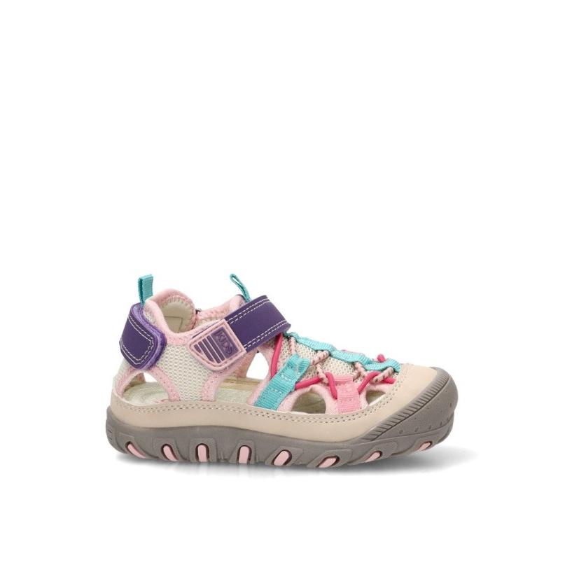 Sandalia Bubble Bobble - Niña - Suela Plana - Modelo C1620 - Color Rosa