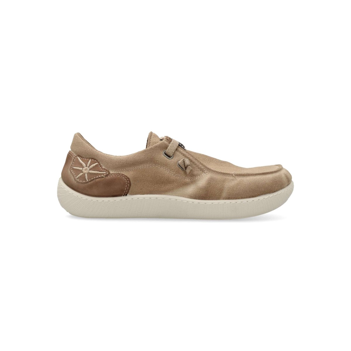 Sunni Sabbi - Zapatilla lona minimalista SUNNI SABBI con cordón elástico, de algodón orgánico teñido a mano, puntera ancha y suela plana antideslizante de caucho natural para hombre