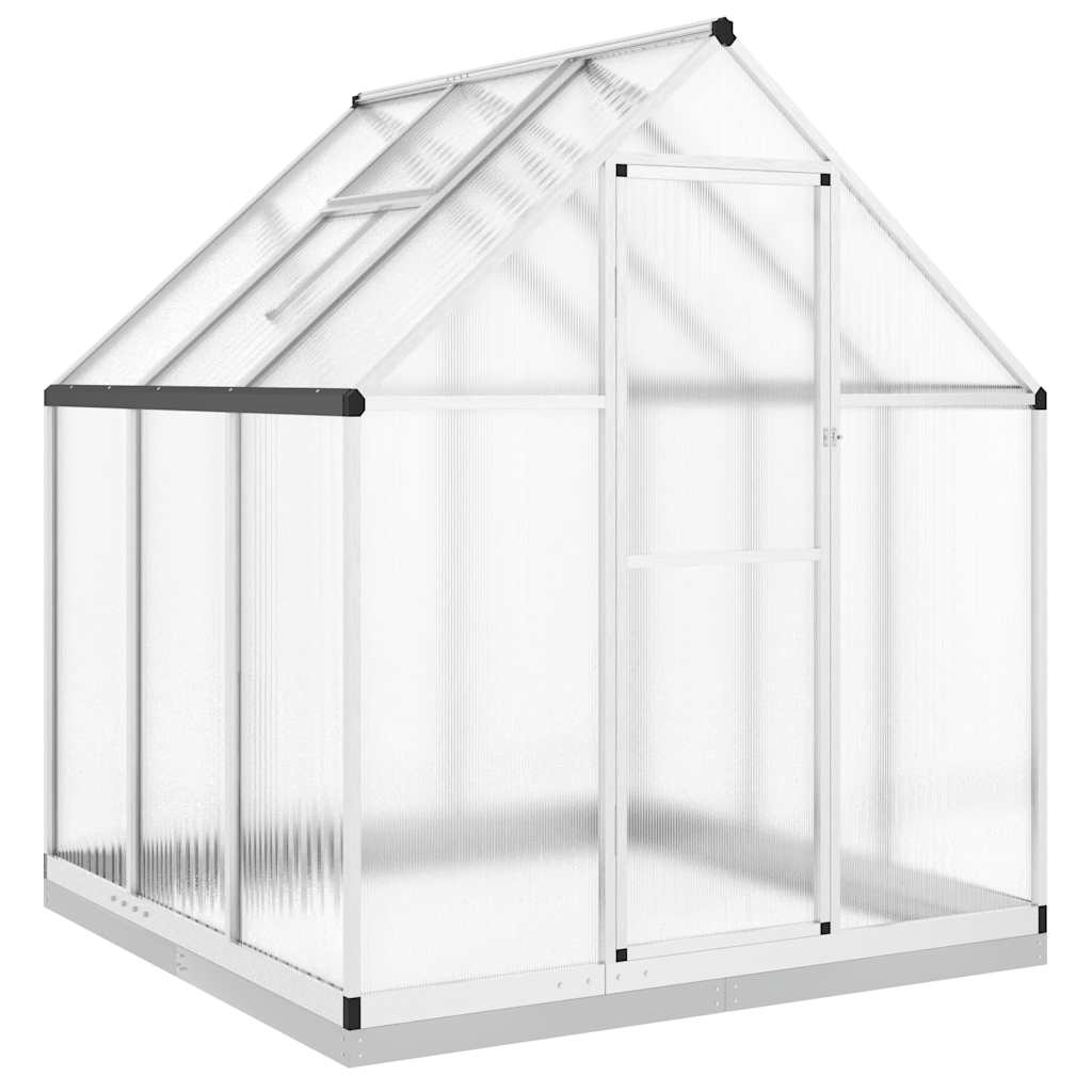vidaXL Invernadero con marco base aluminio 169x169x202 cm Multicolor