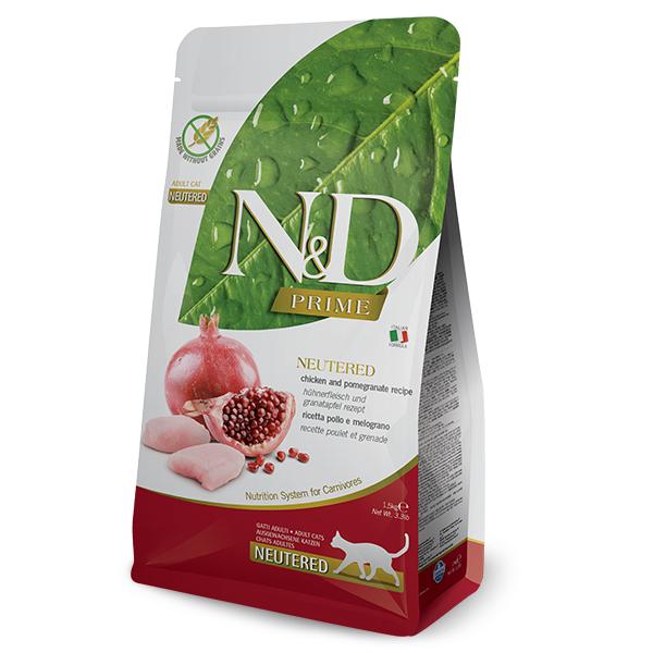 Farmina N&D Cat Prime Neutered Pollo 5Kg / Alimento Completo Para Gatos Adultos Castrados