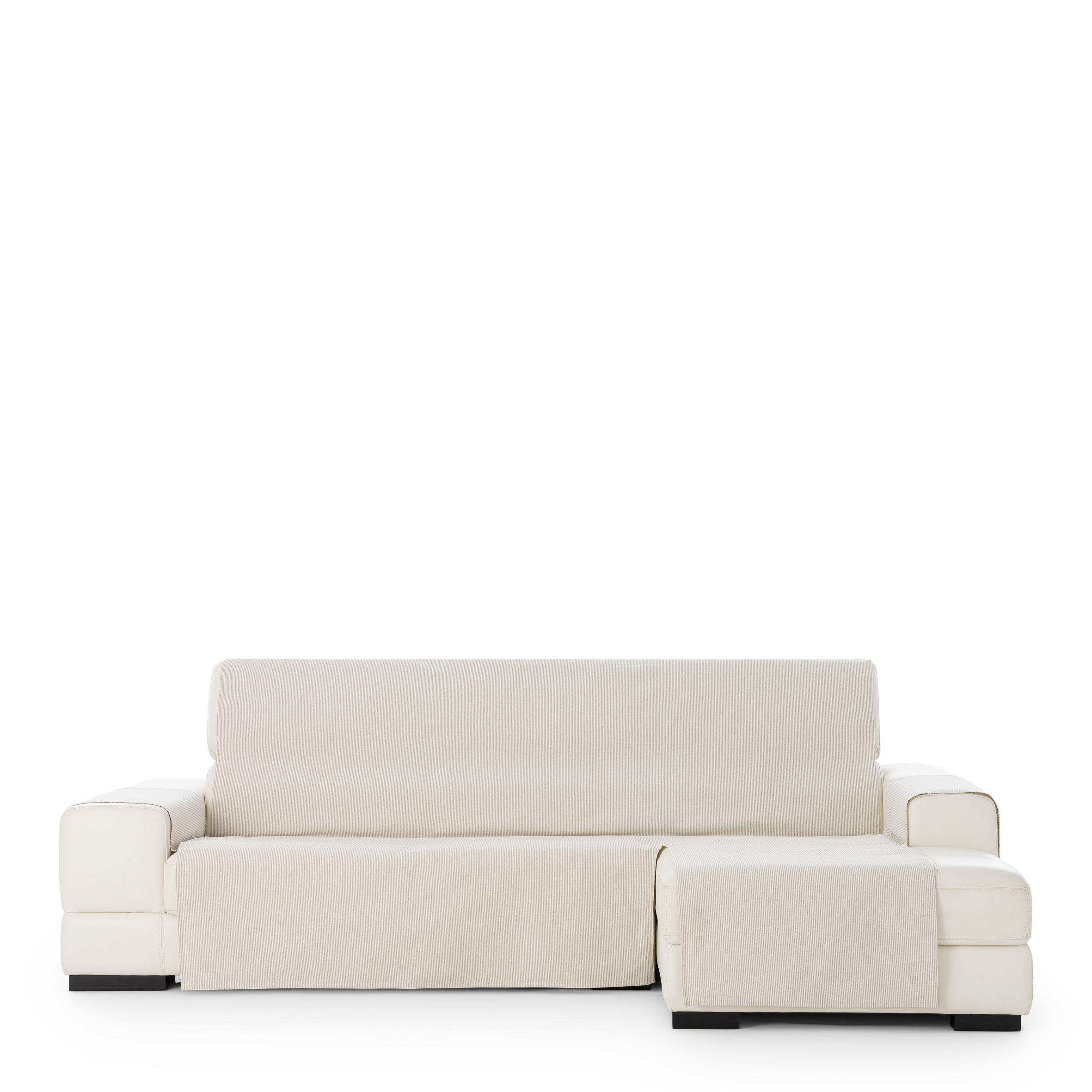 Funda de sofa chaise longue m/3 aqua derecha (Mirando de frente) c/16 extra,  Tamaño extra derecha,  170x310x110cm,  Fábricada en España