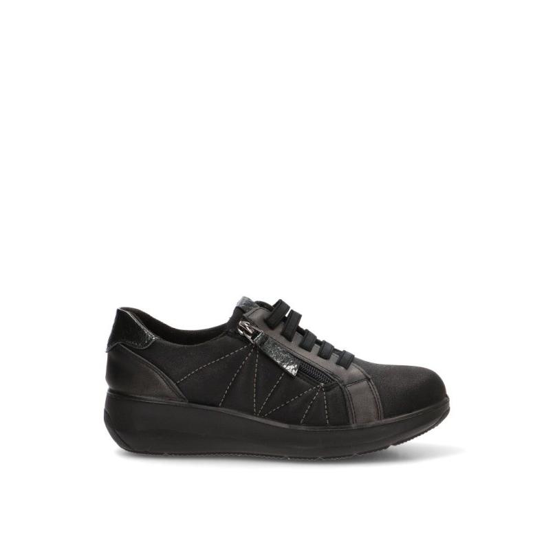 Zapatillas Armony - Mujer - Suela Plana - Modelo 60014 - Color Negro