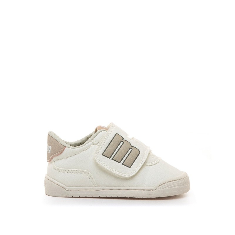 MUSTANG 48909 C60305  39701 26I DEPORTIVO UN VELCRO BLANCO-NUDE