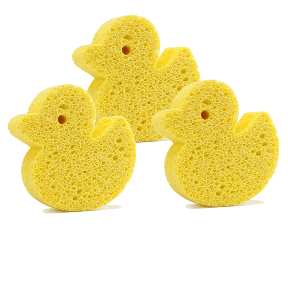 TK Esponja De Baño Para Niños Forma De Pato Y Conejo Peluche Loción Corporal Cepillo De Baño De Papel Macho Desechable Para Bebés