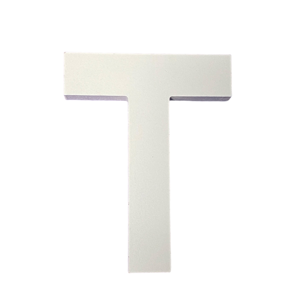 PlusHome Letras 11CM de Madera A-Z Mayúscula Decorativa Color Blanco