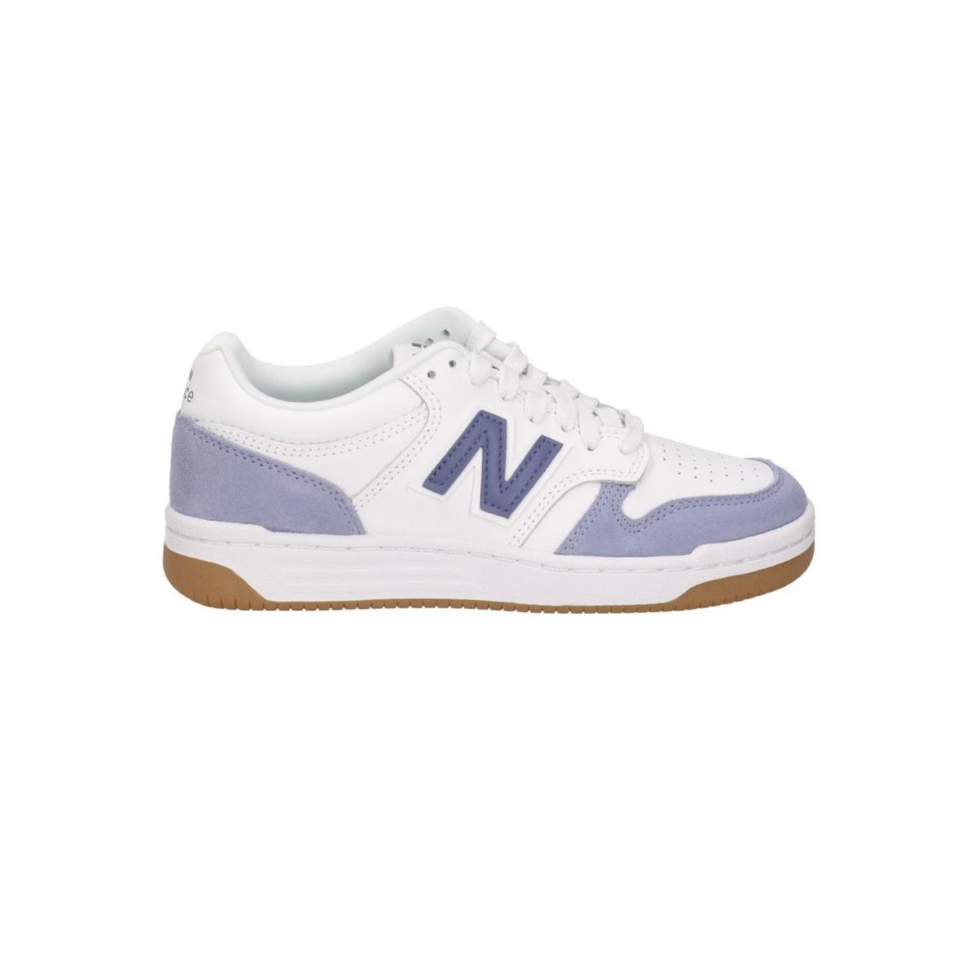 Zapatillas new baalnce gsb480ic blanco azul de niño.