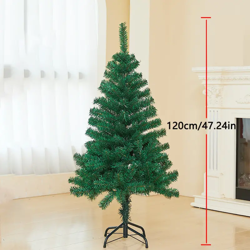 Árbol de Navidad Artificial. Árbol artificial navideño Economico, Árbol de Hoja PET, Árbol verde Navidad,  60cm 90cm 120cm 150cm 180cm 210cm Arbol barato Decoración Hogar, Jardin, Centro Comercial, Restaurante