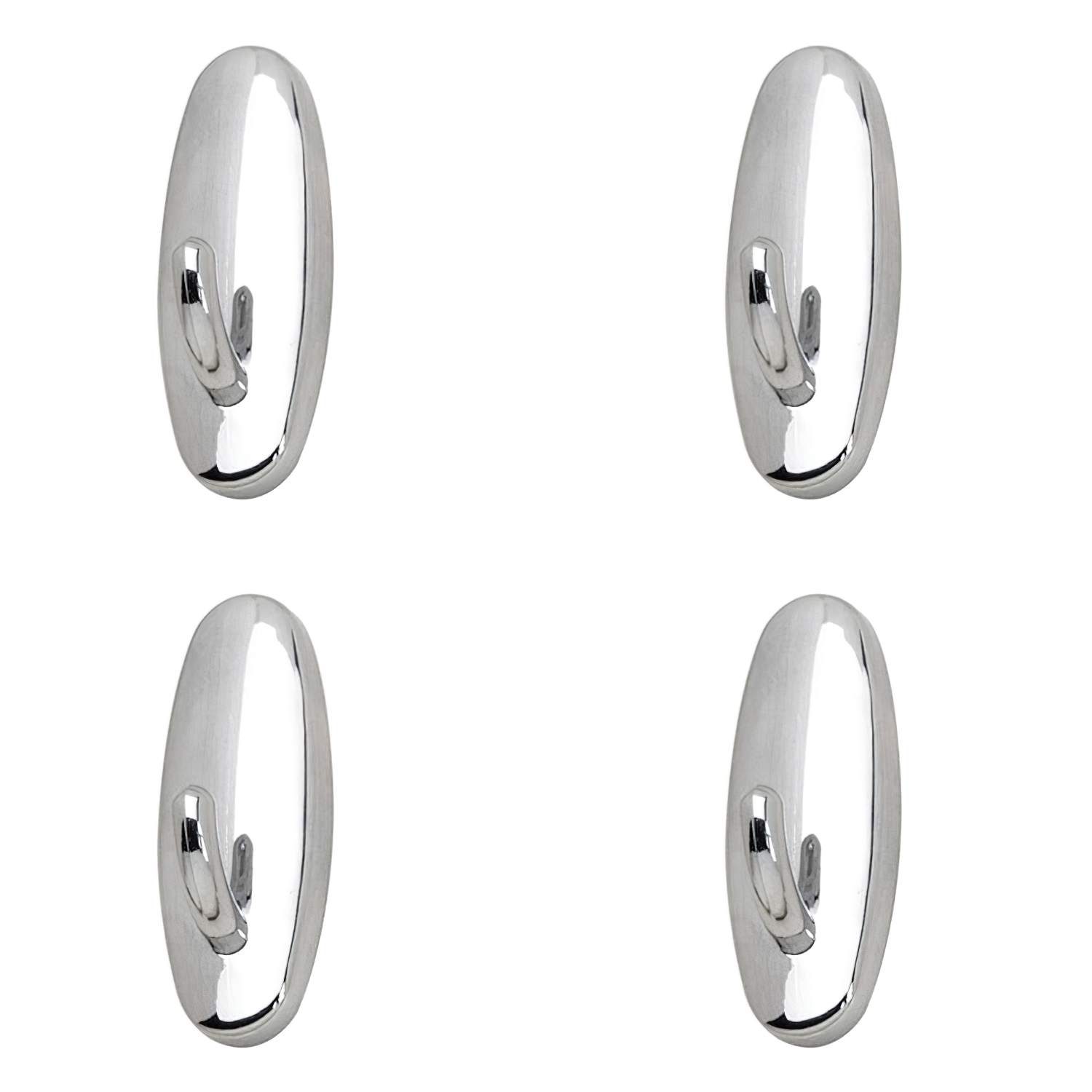 SANCO STORE - ORYX Colgador Oryx  Cromo Pequeño (Blister 4 Unidades) Adhesivo