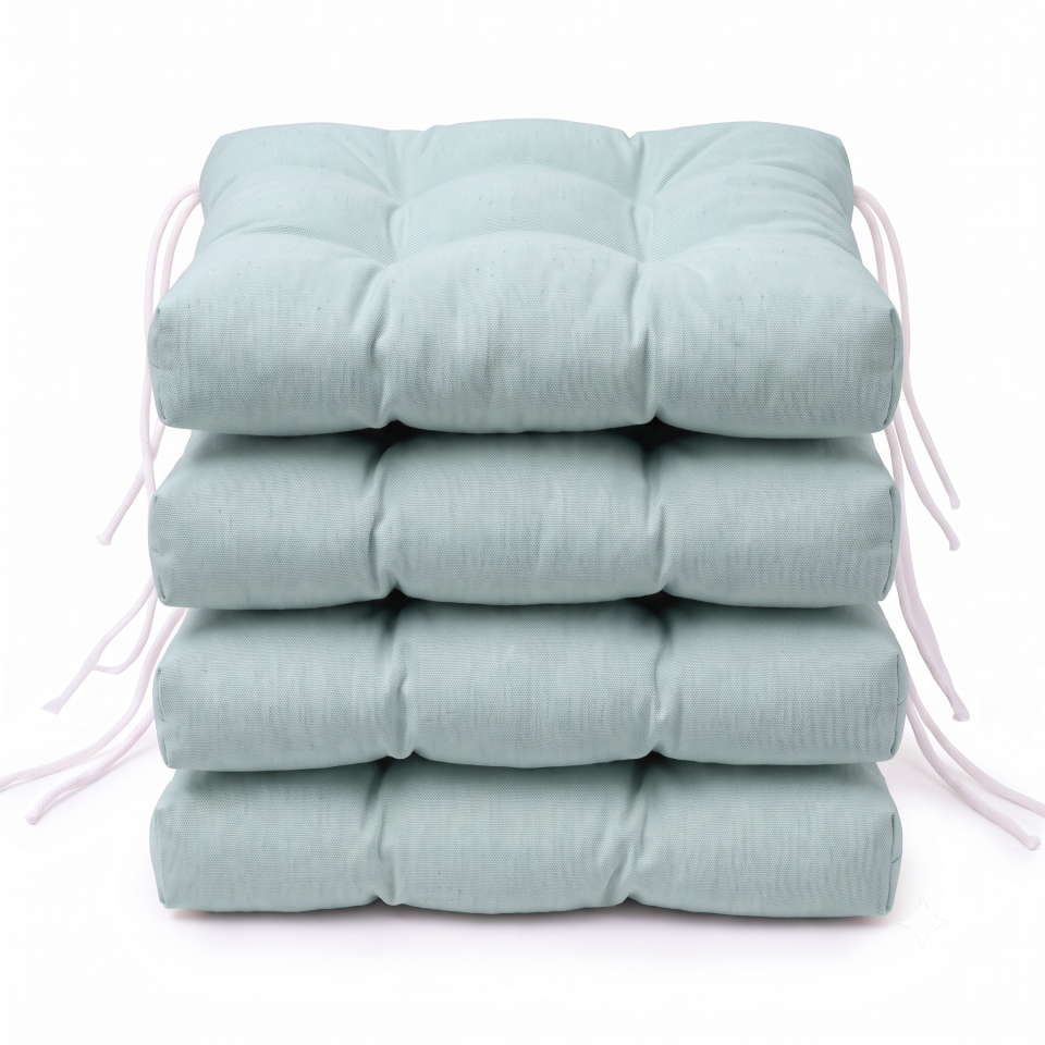 Cojines para Sillas de Terraza (Pack 2/4/6). Cojines Silla 40x40 cm (Grosor Extra 8 cm). Cojin Silla Exterior. Cojines Exterior Comedor, Cocina, Terraza y Jardín.