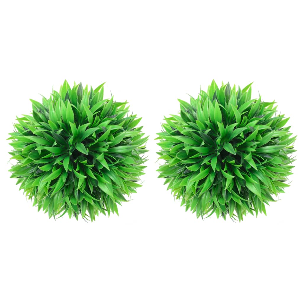 vidaXL Bolas de boj artificial 2 unidades 20 cm