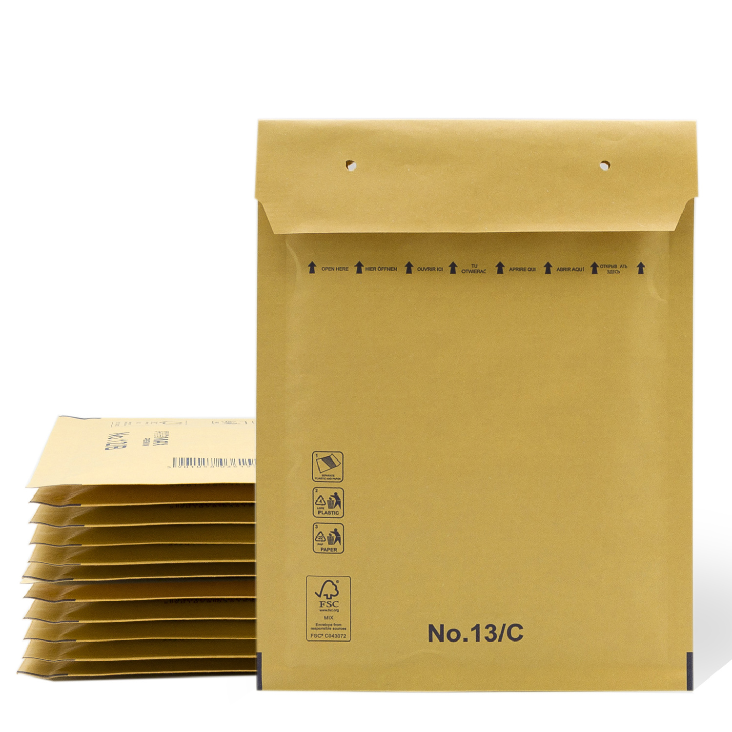 Sobres Acolchados, Sobres de Burbujas, Sobres Acolchados de Burbujas Kraft con Cierre Autoadhesivo, Bolsas para Envíos de Ropa, Sobres Acolchados Kraft - SIDI (150x215mm, 50 uds)