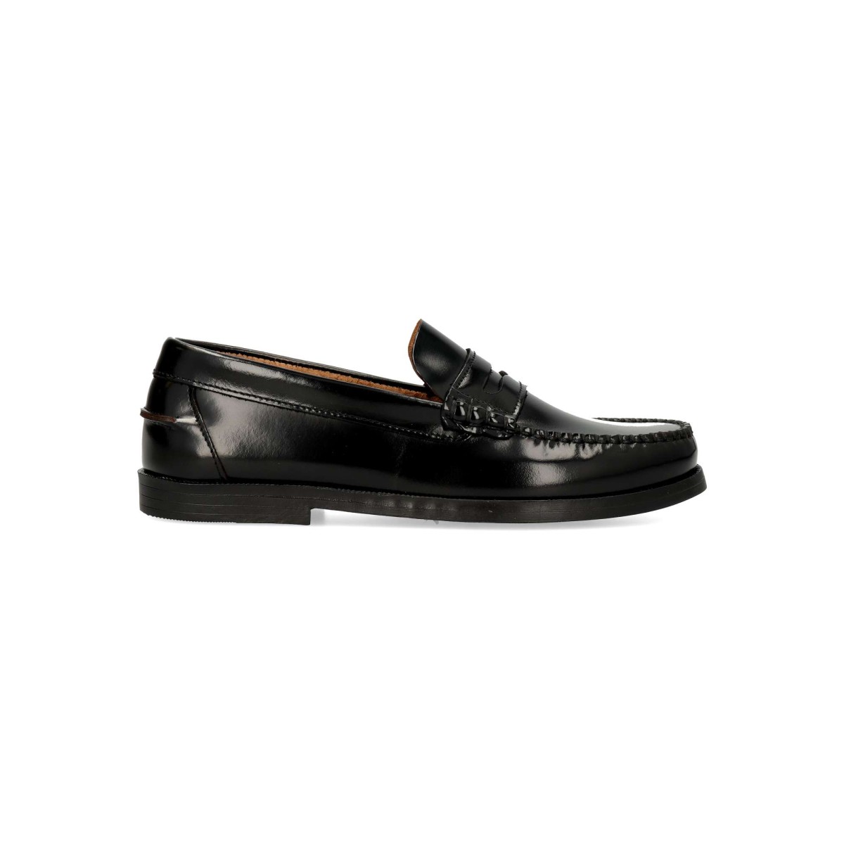 Vanessa Calzados - Mocasín castellano para niño en piel de primera calidad, con plantilla acolchada y forro suave, ideal para uniforme y ocasiones formales
