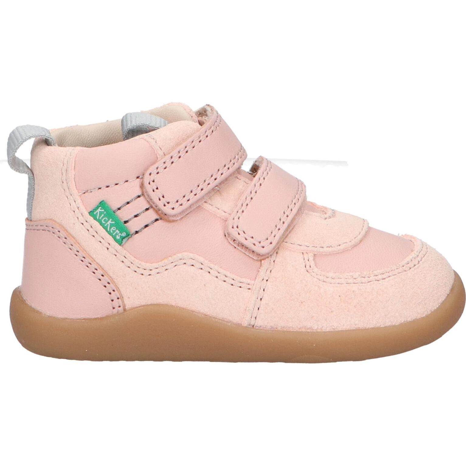 Kickers 972590-10 KICKFRESHO 131 ROSE CLAIR children's ankle boots with cushioned insole and non-slip flexible sole, ideal for autumn/winter.