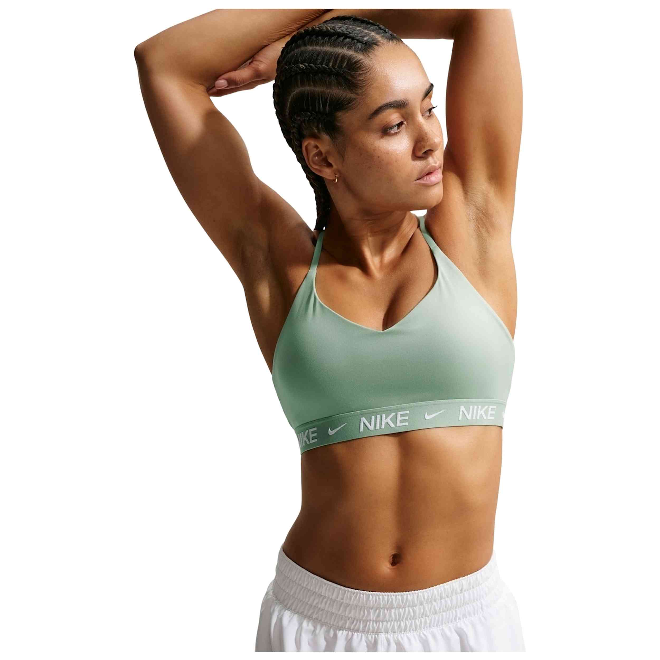 Top Nike Indy Light Support Nike en color Aguamarina