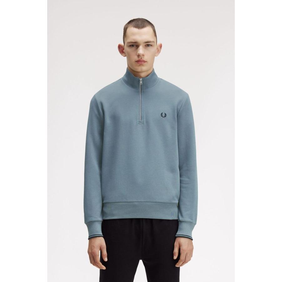 FRED PERRY - Sudadera con media cremallera de la marca Fred Perry