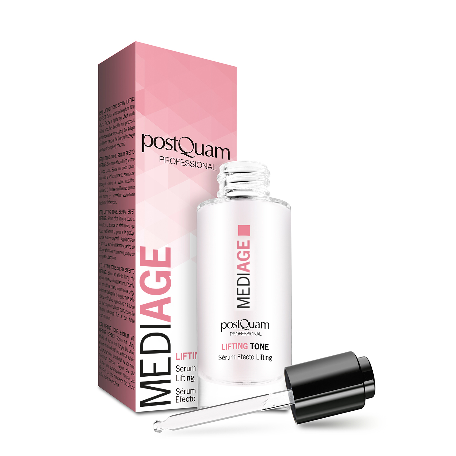 PostQuam - Serum Facial Biologico Efecto Lifting Med Age - Sérum Biológico Reafirmante Rejuvenecedor y Alisador que Combate los Signos del Envejecimiento Eficazmente - Contiene Extracto de Edelweiss y Jugo de Sorgo - 30 ml