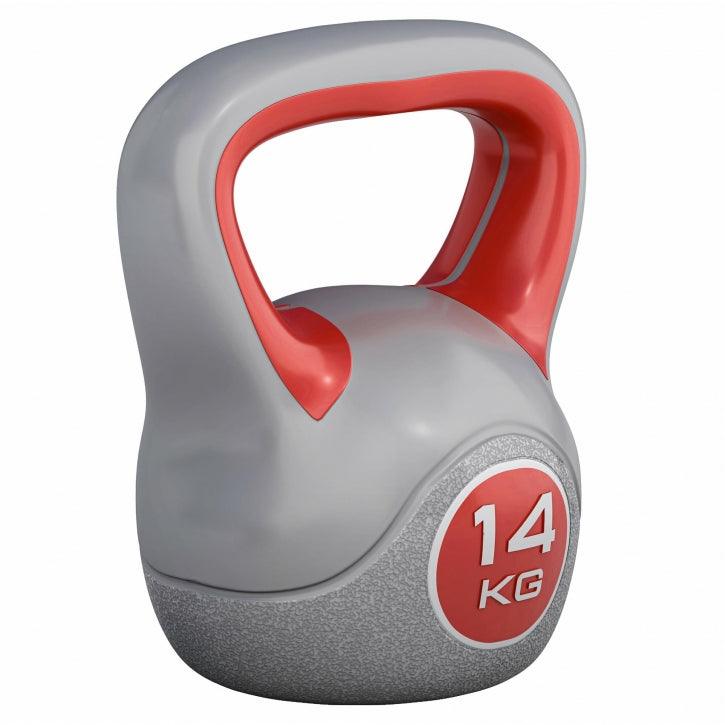 Gorilla Sports Kettlebell de Plástico 2-20 kg, Agarre Ergonómico, Fitness