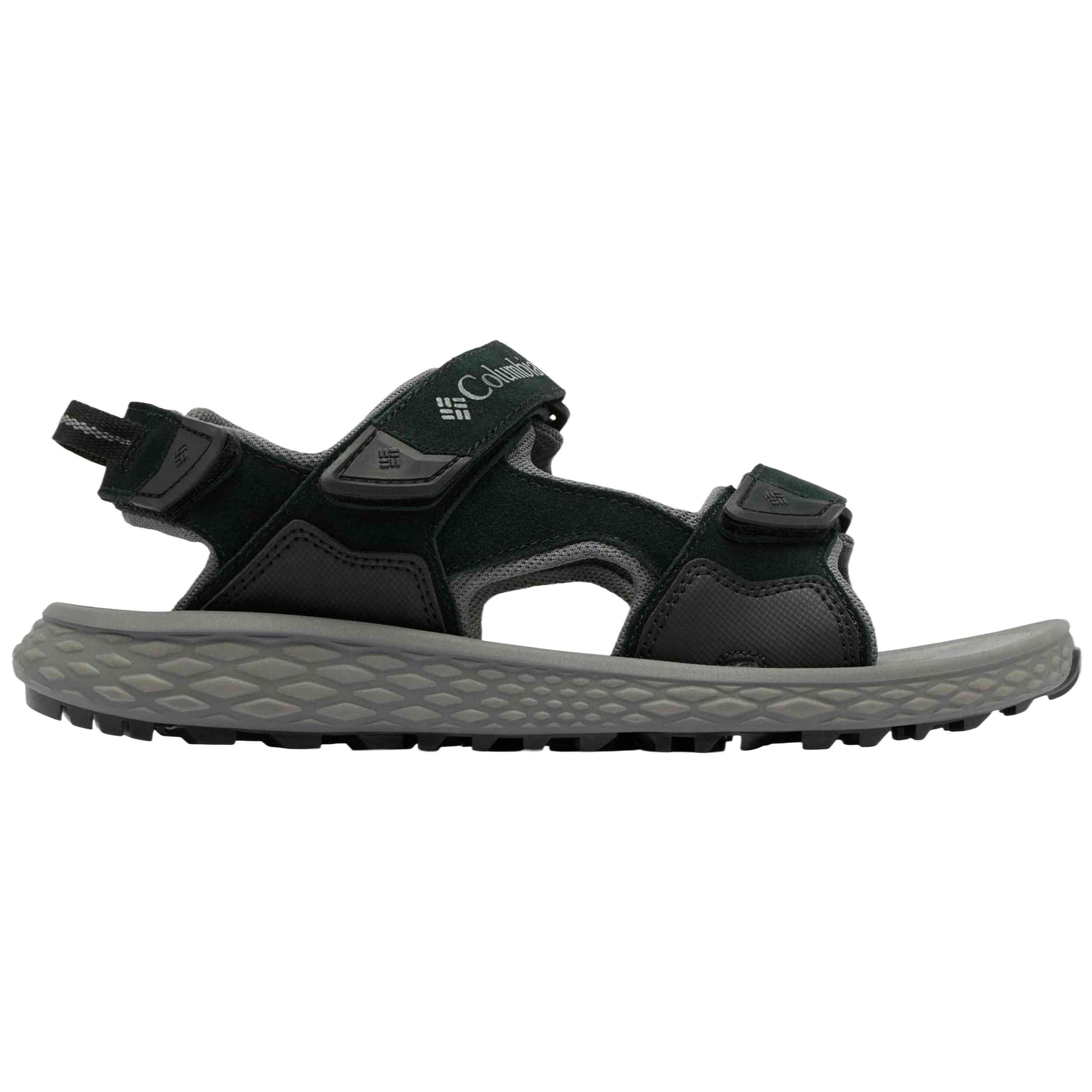 Sandalias Columbia modelo Sandalias Columbia Konos Hiker 3-Strap negro gris oscuro para hombre y mujer en color Negro