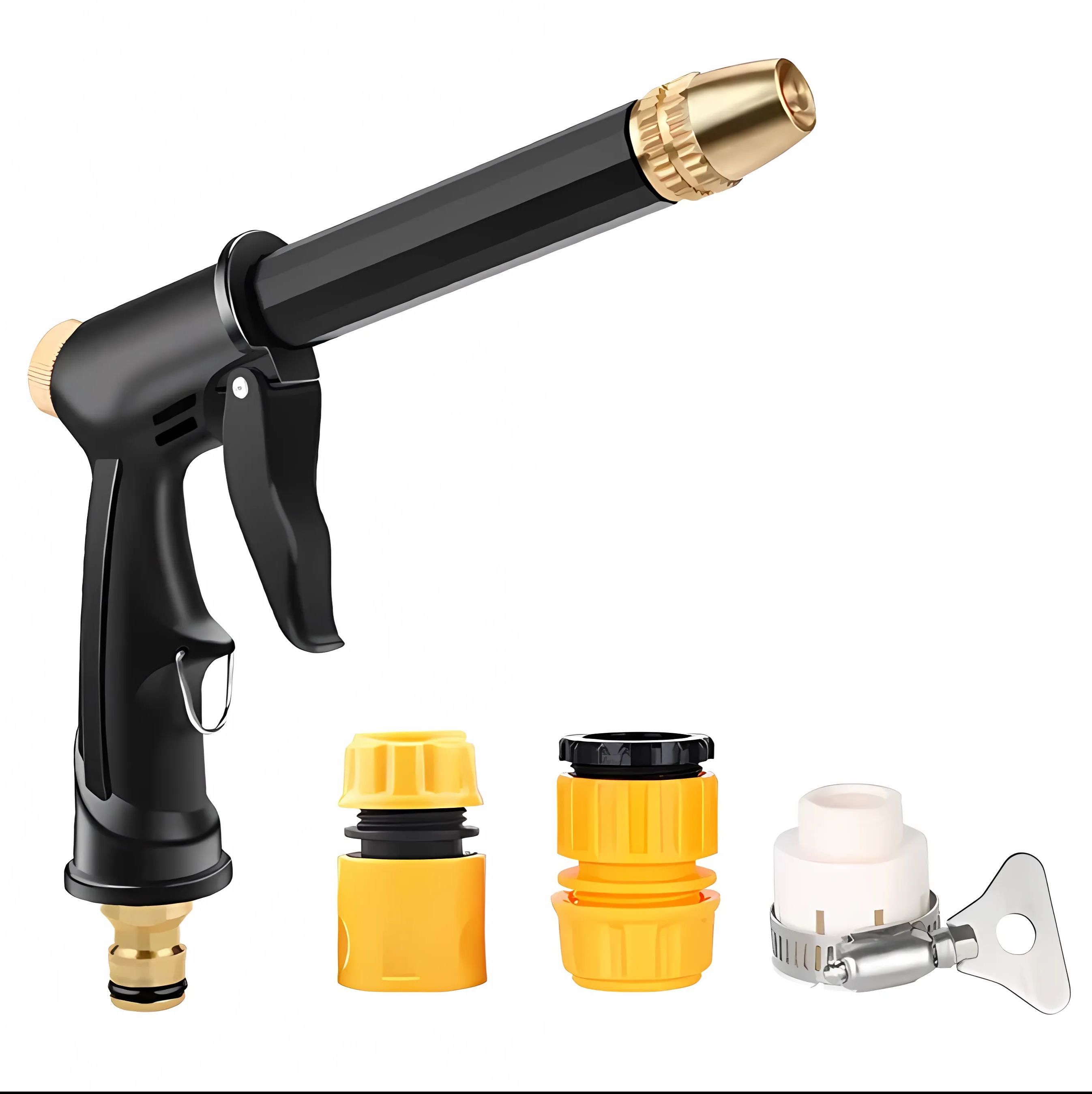 Euroxanty Euroxanty-pistola de Agua de Alta Presión PACK, Limpieza de Coche, Riego de Jardín con Junta de Tubería de 3 Piezas, Gran Oferta
