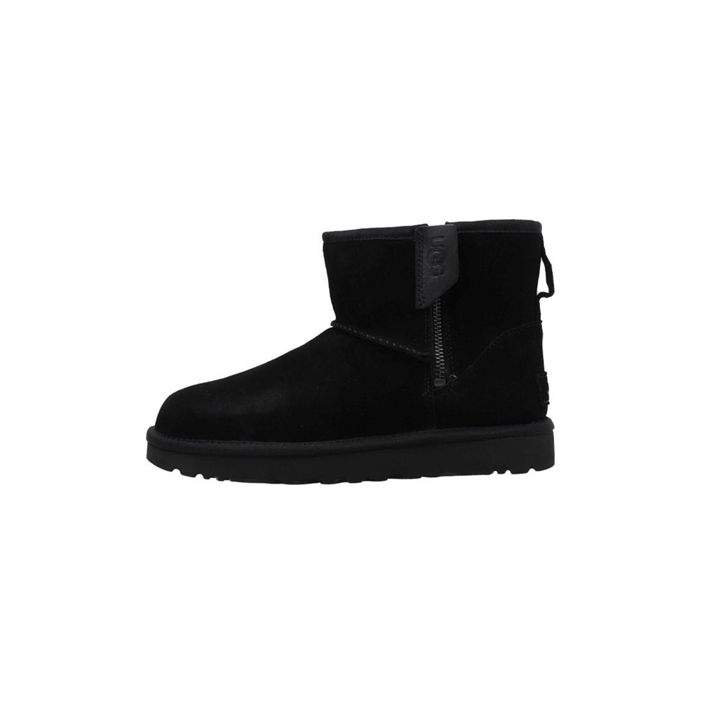 UGG Classic Mini Bailey Zip  Botines Planos Mujer Negro