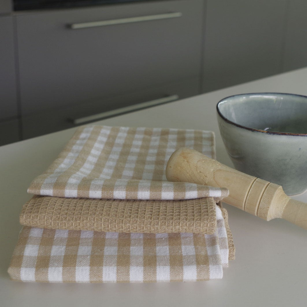 10XDIEZ Paño de cocina cotton  pack 3 unidades - Prácticos y resistentes para el hogar