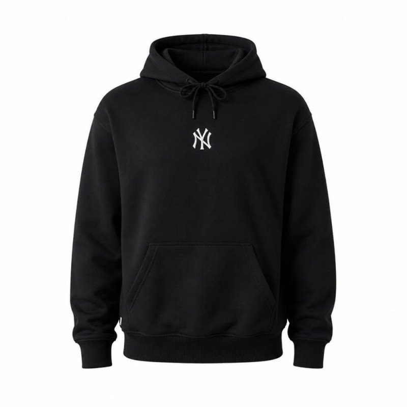 Sudadera Negra New Era Nos Mlb Le Midi Os Ny Algodón Con Capucha Para Hombre