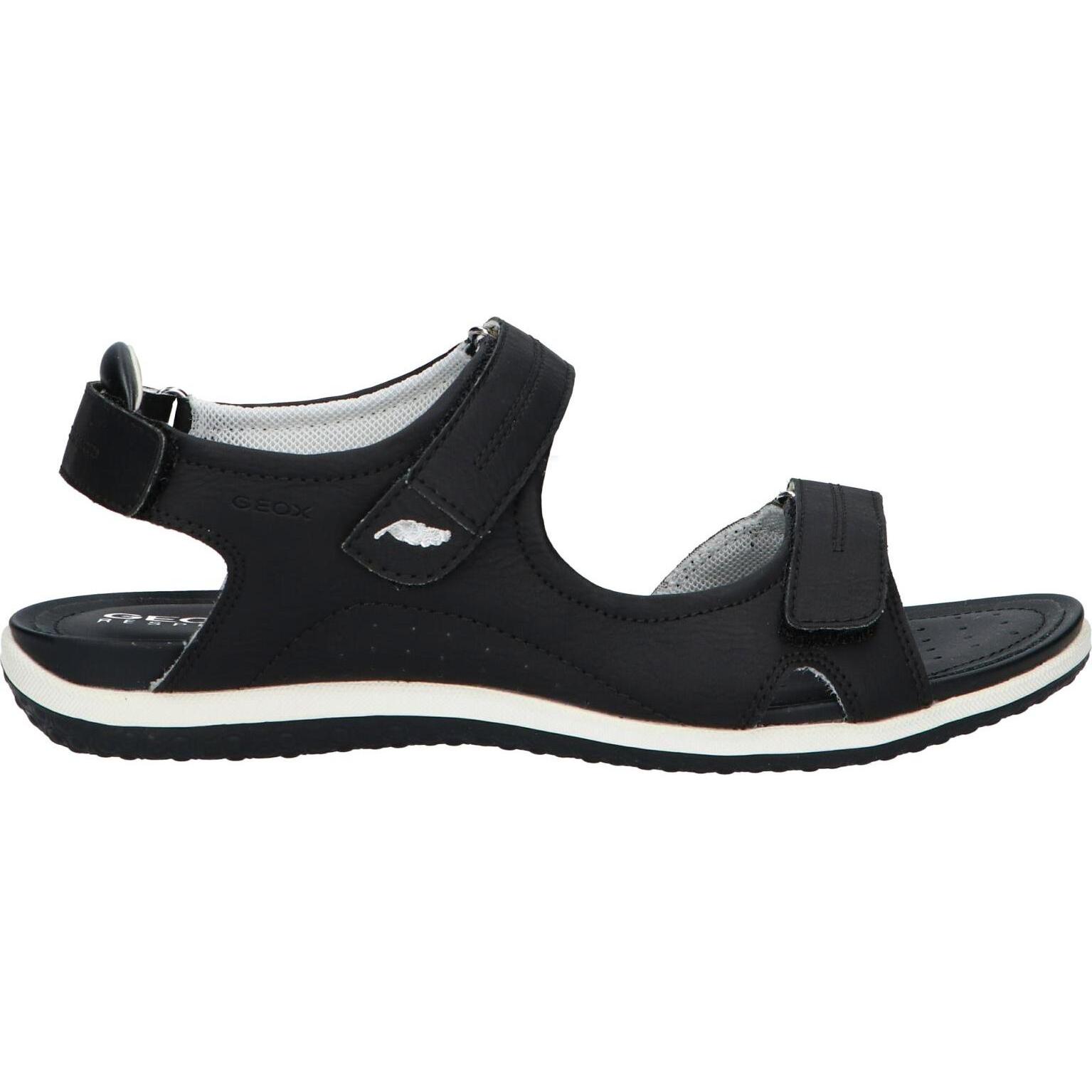 GEOX D52R6A 000EK D VEGA C9997 BLACK Women's and Girl's Sandals