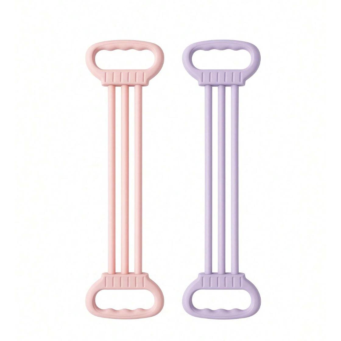 Bandas Elásticas de Resistencia con Asas – Tubos de Látex para Ejercicio, Pilates, Yoga y Fitness – Entrenamiento de Brazos, Piernas, Glúteos y Abdomen