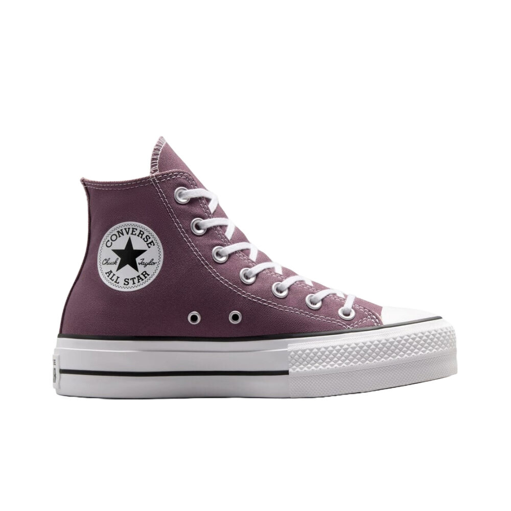 Zapatillas Moradas Converse Chuck Taylor All Star Lift Platform Duraderas De Lona