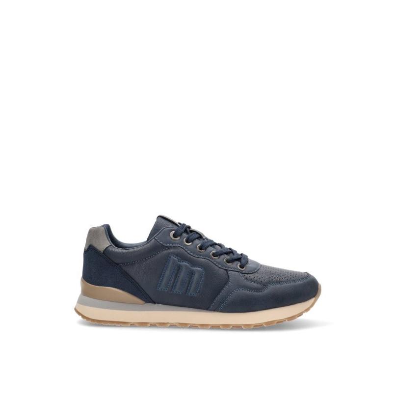 Zapatillas Casual Mustang - Hombre - Suela Plana - Modelo 84755 - Color Marino