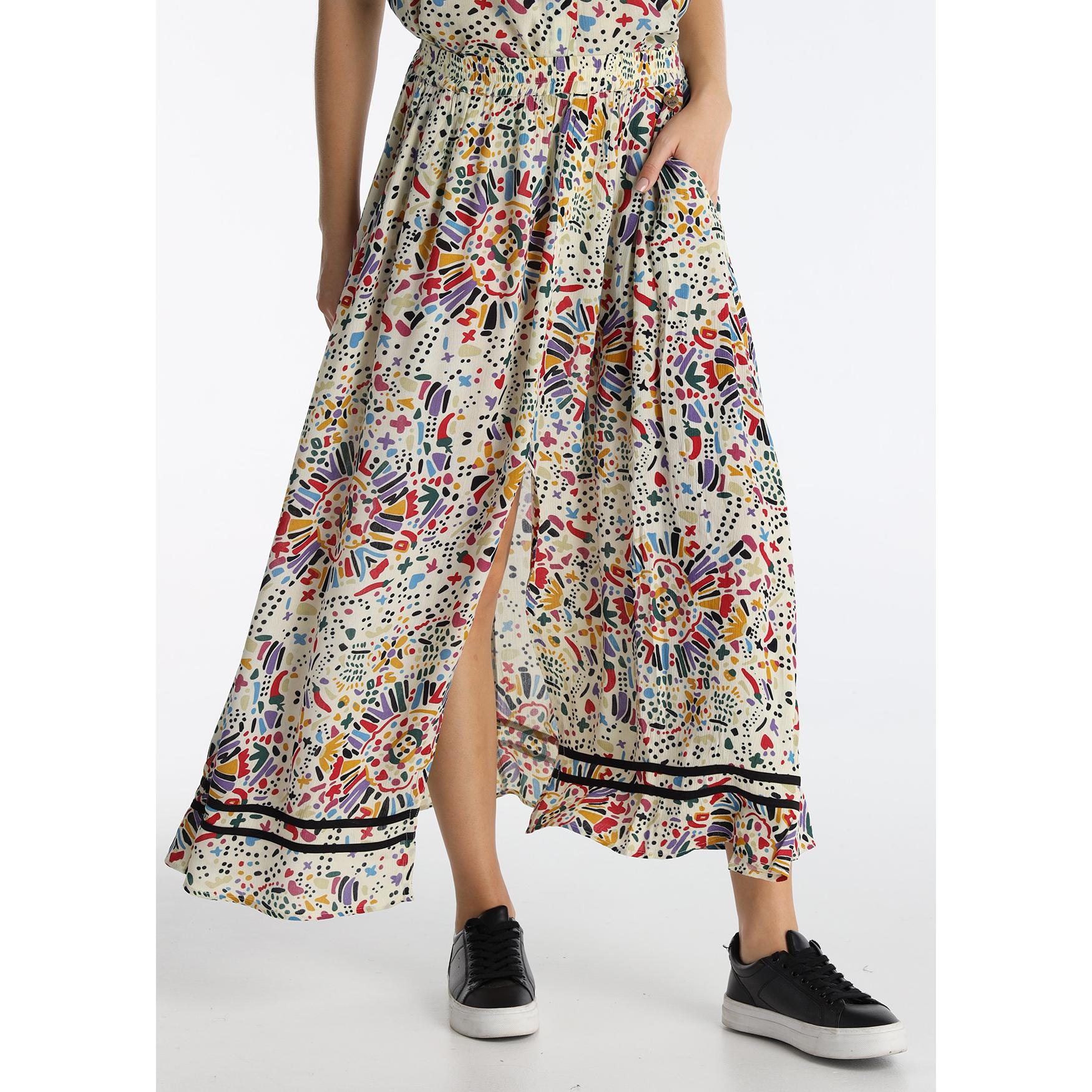LOIS JEANS - Falda larga con Estampado Exclusivo Diseño Tijuana