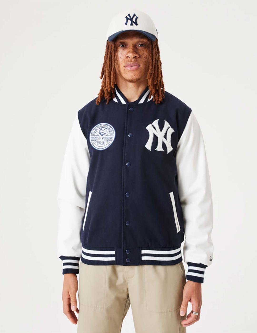 NEW ERA JACKET YANKEES HERITAGE MARINO BLANCO