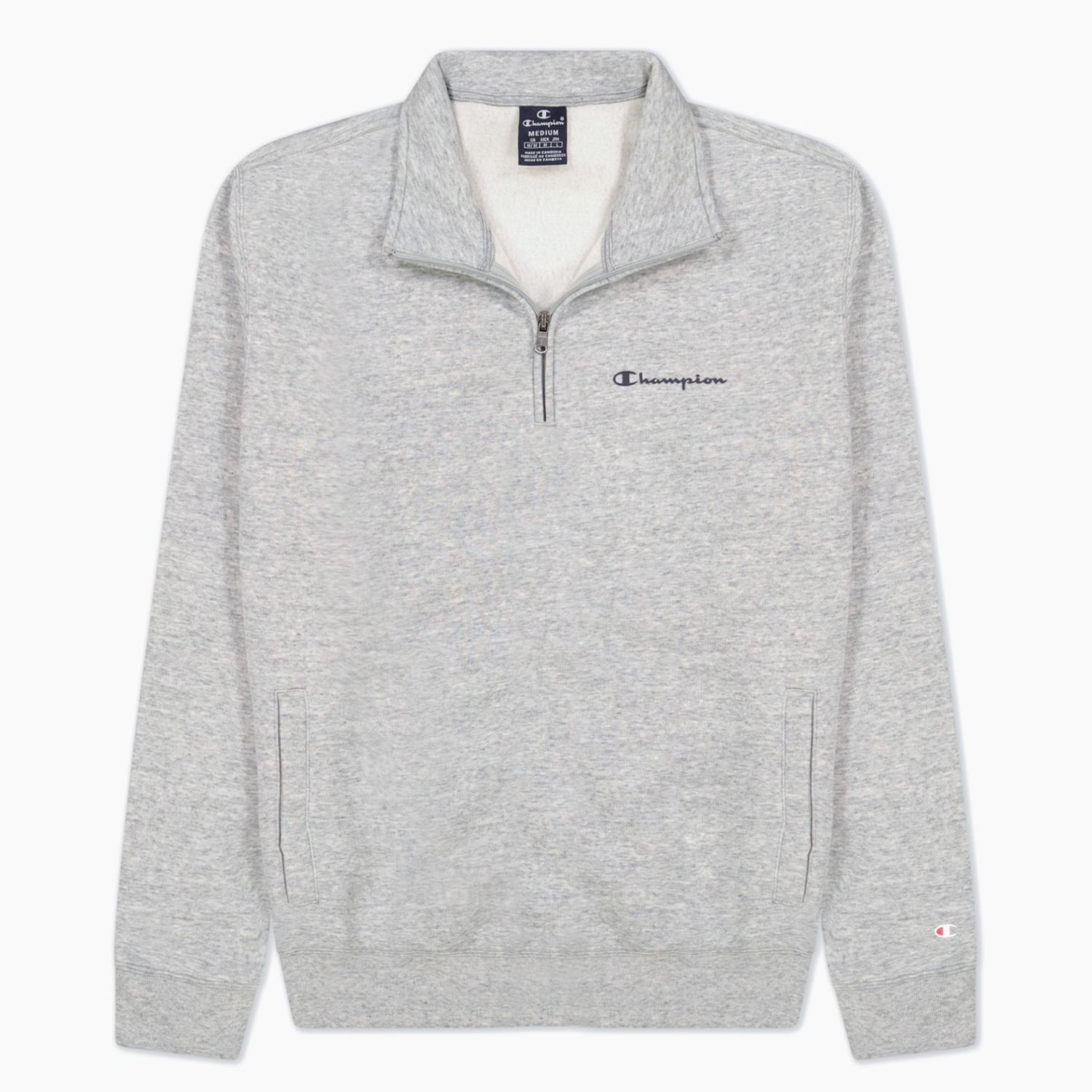 Champion Half Zip Sweatshirt  Casual Hombre Sudaderas y Vestidos