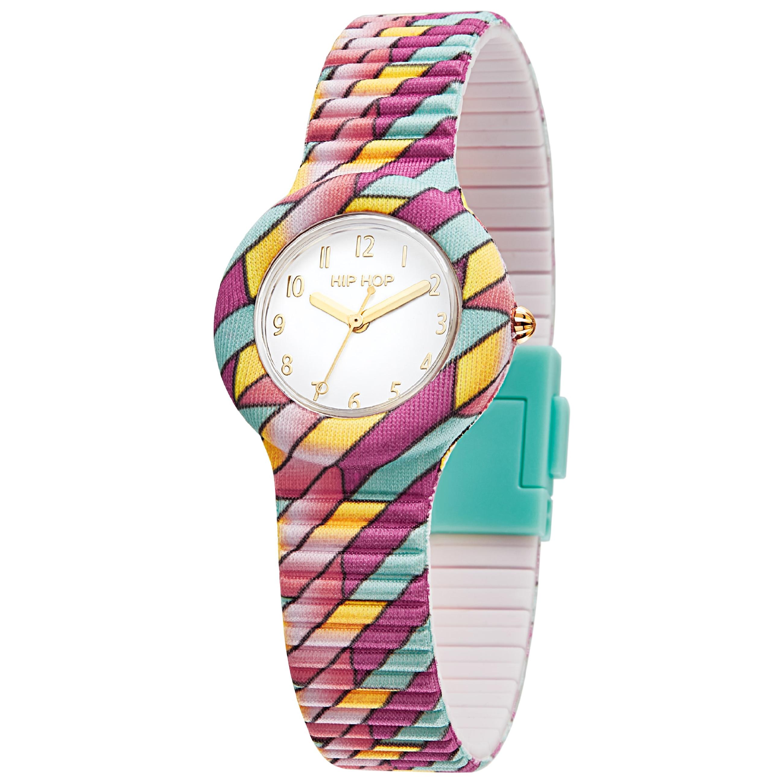 Reloj Hip Hop Dream en Color para Mujer - Blanco - Solo Time - Silicona Suave - HWU1139
