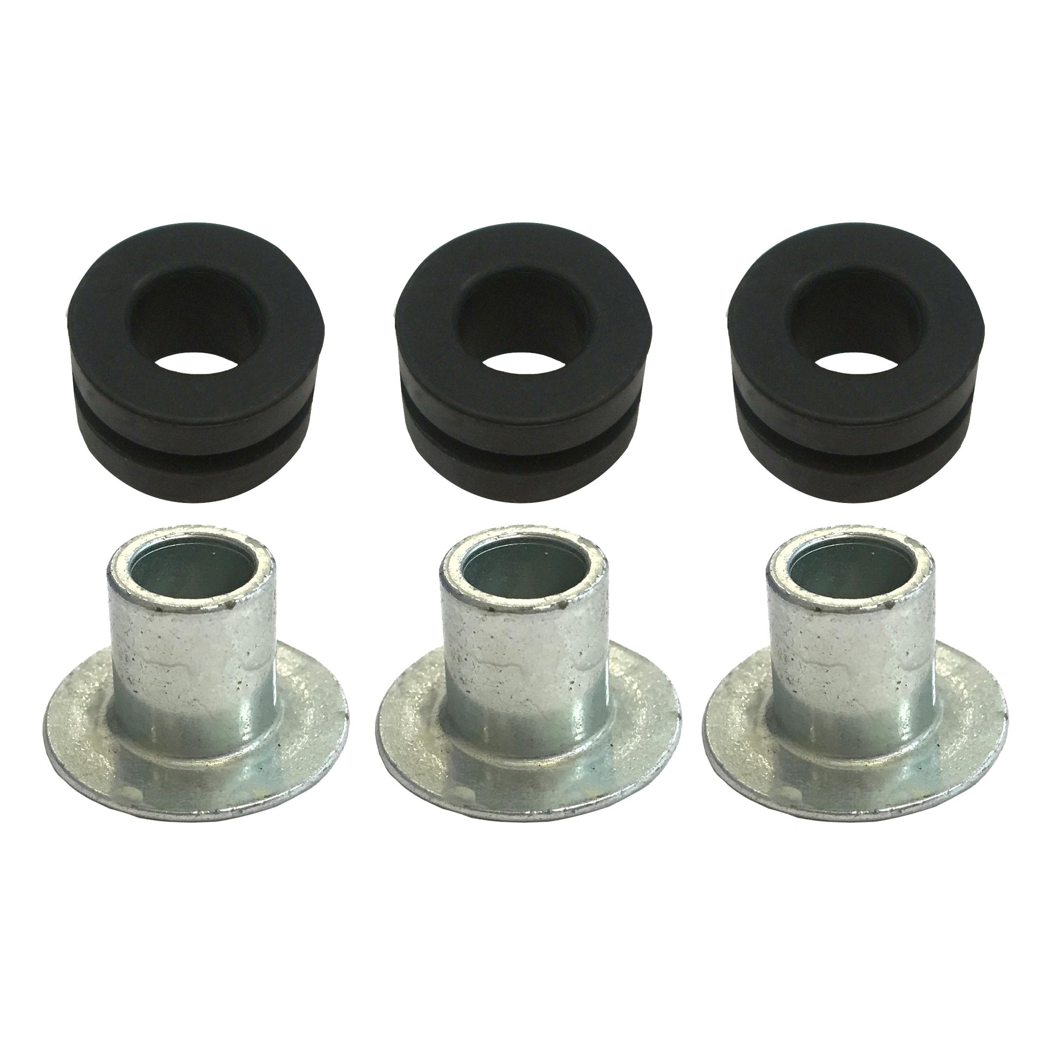 3RG INDUSTRIAL Kit casquillos palanca, OEM 357711798 + 1J0711795D, ØE: 25 mm; ØI: 12,7 mm; H: 14 mm
