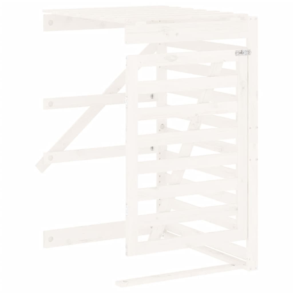 vidaXL Extensión para Cobertizo Cubo Basura Complemento Color Pino marrón miel, Pino gris, Pino negro y mas