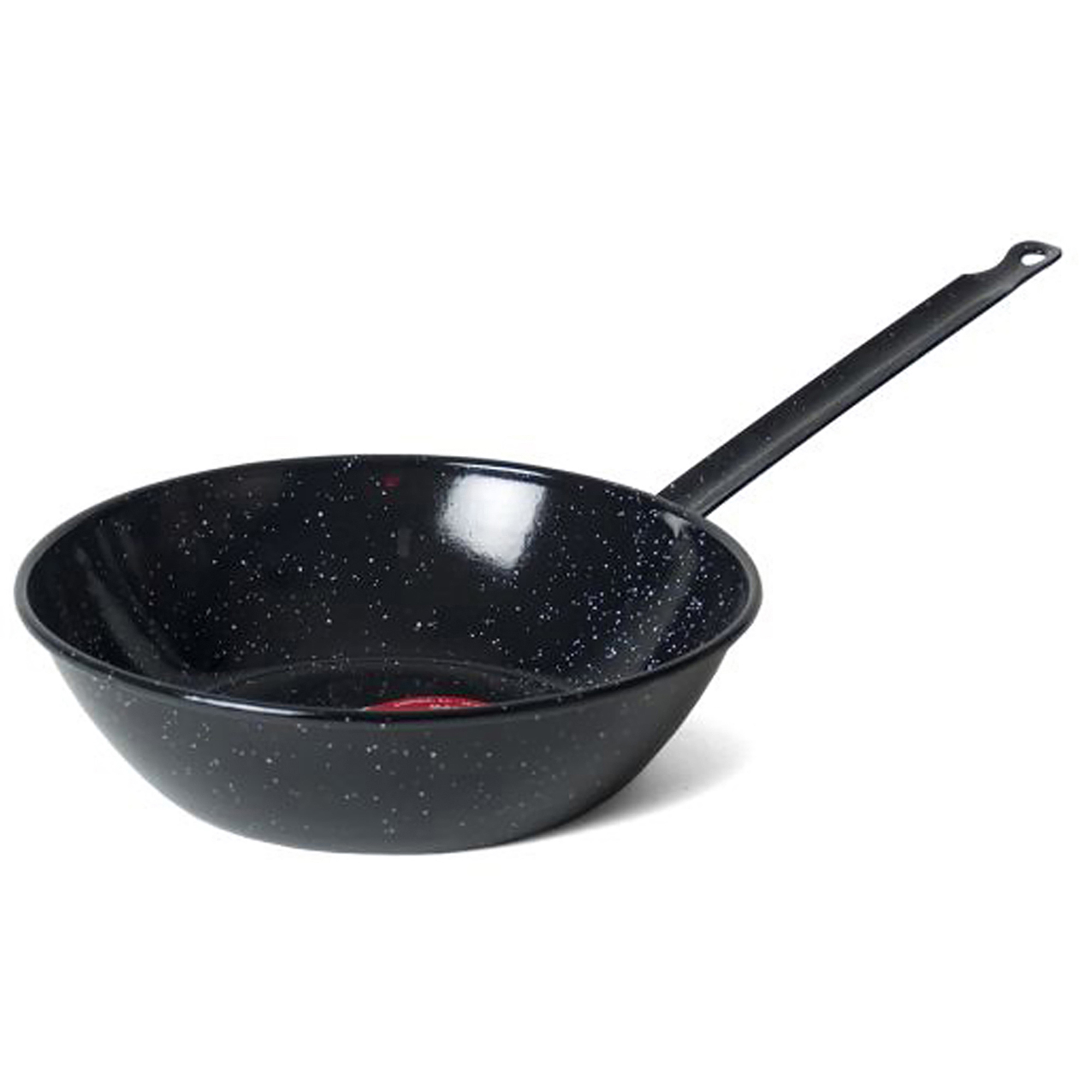 UD - Sartén Honda de Acero Esmaltado Vitrificado – Variedad de Tamaños | Compatible con Todo Tipo de Fuego . Sartenes cocina Profesional