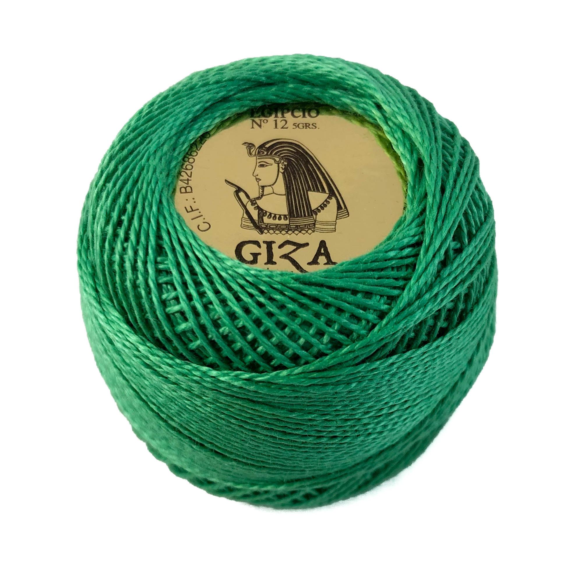Ovillo de Algodón 100% Giza 5gr Nº12 - Blanco, Crudo y Colores Sólidos