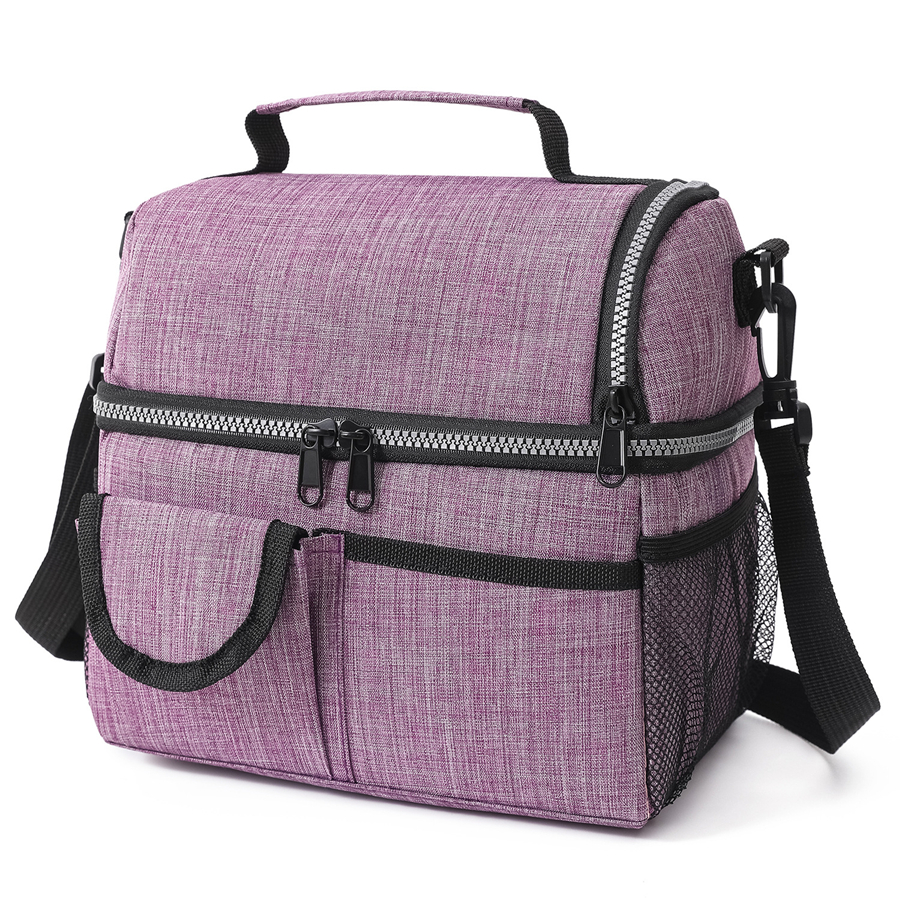 OmHO Bolsa Térmica Portátil Para Almuerzo 10L Impermeable Y Durable Con Aislamiento De Hielo Estuche De Almuerzo Para Oficina Y Camping