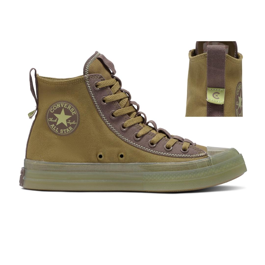 Zapatilla Converse Ctas Explore Hi Verde - Corte Alto - Lona Elástica - Comodidad Todo el Día