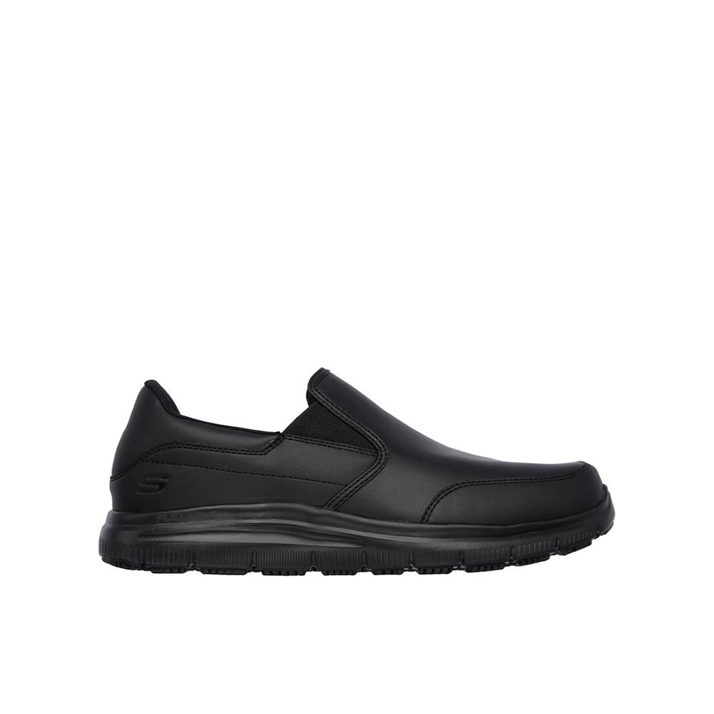 Skechers lex Advantage SR - Bronwood Mocasines para hombre negros en piel 86534