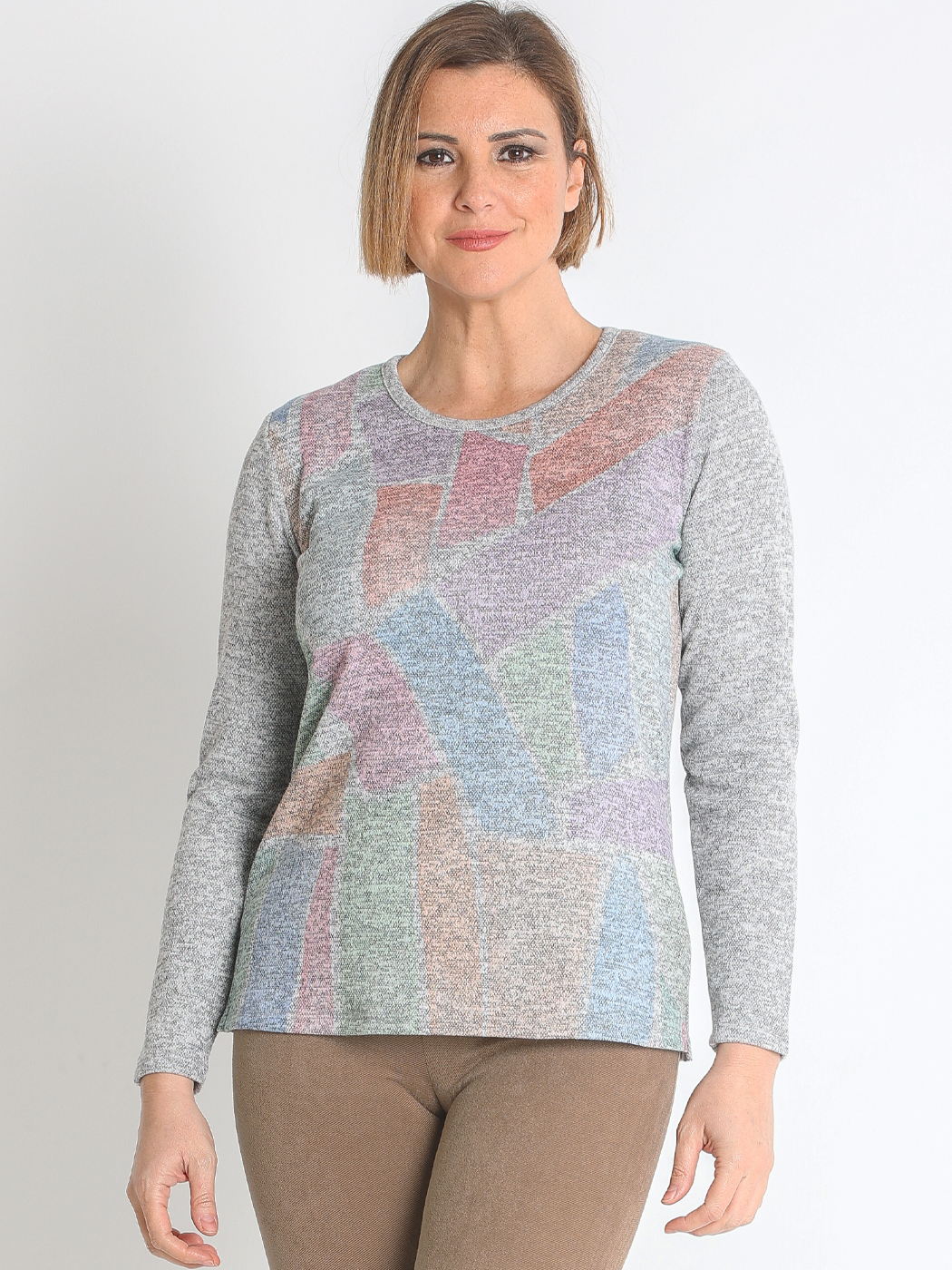 371364N CAMISETA PUNTO BIGORÉ ESTAMPADO GEOMETRICO